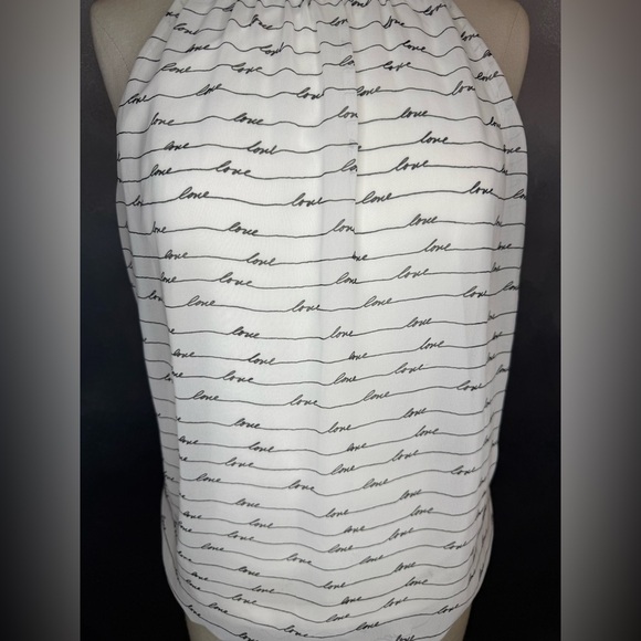 Express White Script Print Tank Top - Picture 2 of 8